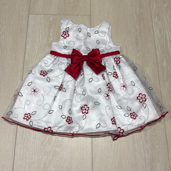 Youngland Other - 3/$10 Youngland Baby 18 Month White Red Bow Dress
